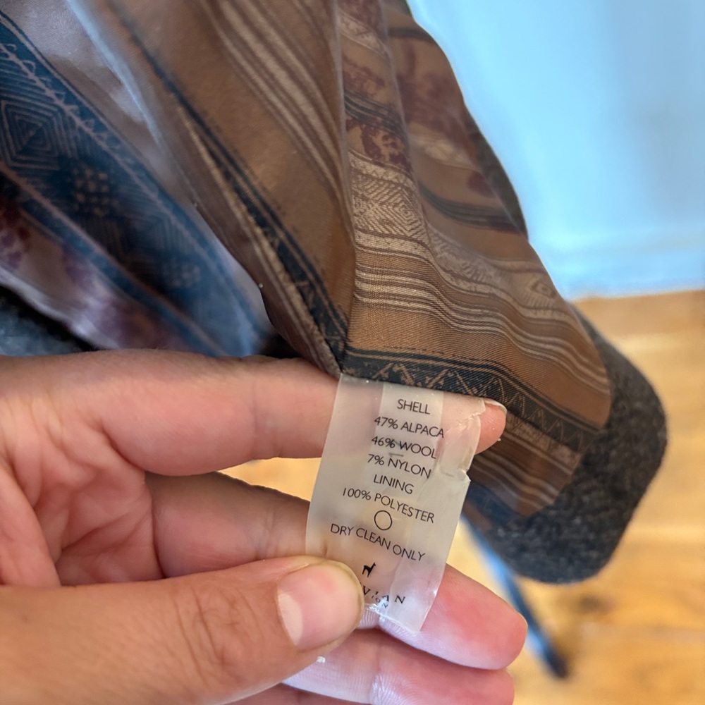 Peruvian Connection Brown Herringbone Blazer - Picture 5 of 5